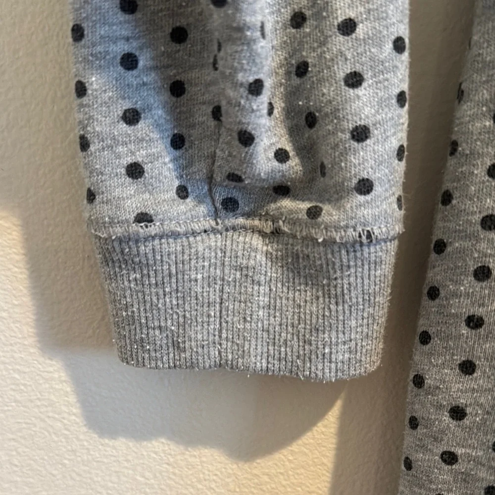 Gray Polka Dot‎ Kids Sweatshirt with Pink 'BOO!' Gap Girls Halloween